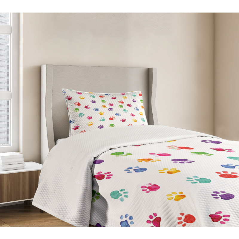 Animal Footprints Bedspread Set