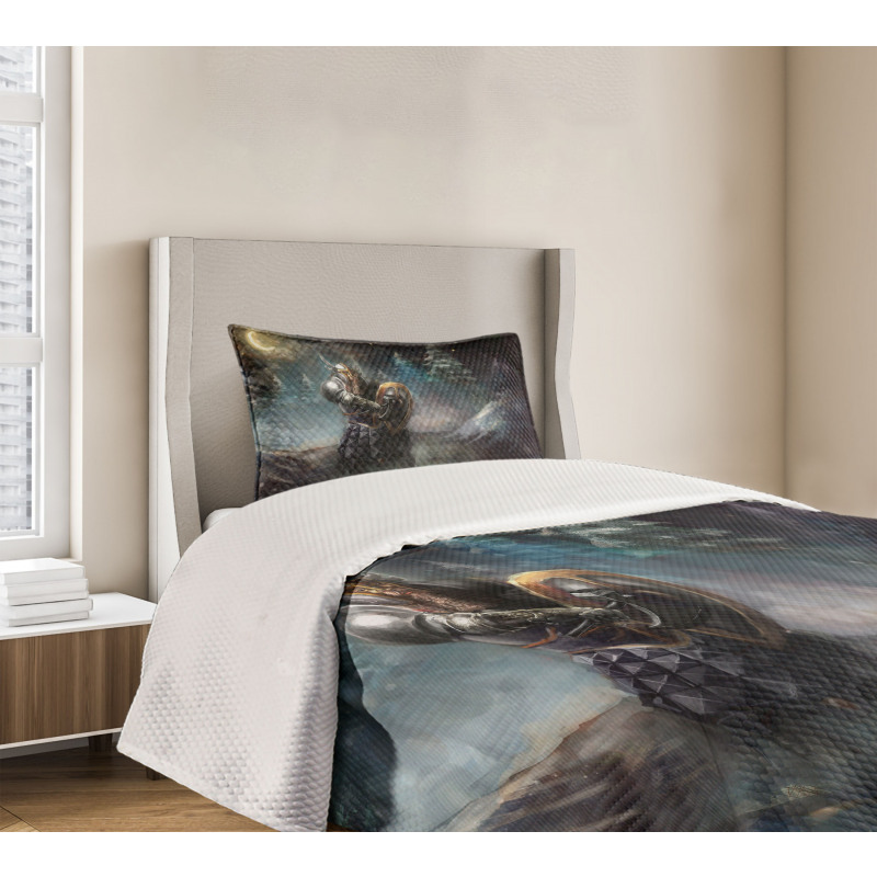 Medieval Dwarf Knight Bedspread Set