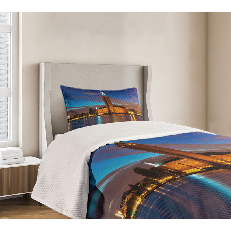 Stockholm Scenic Night Bedspread Set