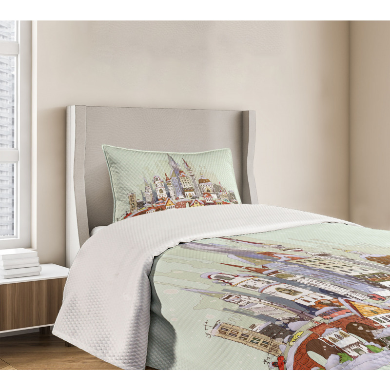 Xmas City Holiday Bedspread Set