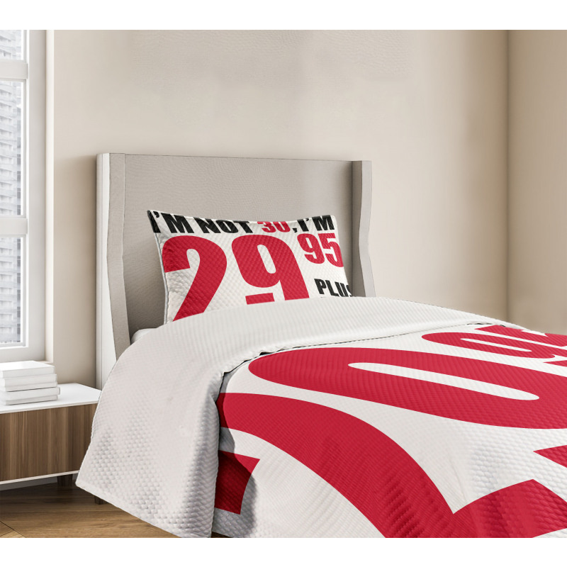 Forever Young Slogan Bedspread Set