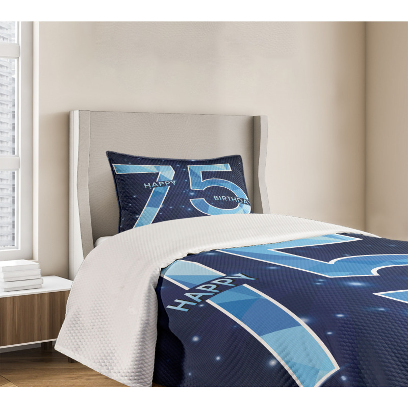 Birthday Theme Stars Bedspread Set