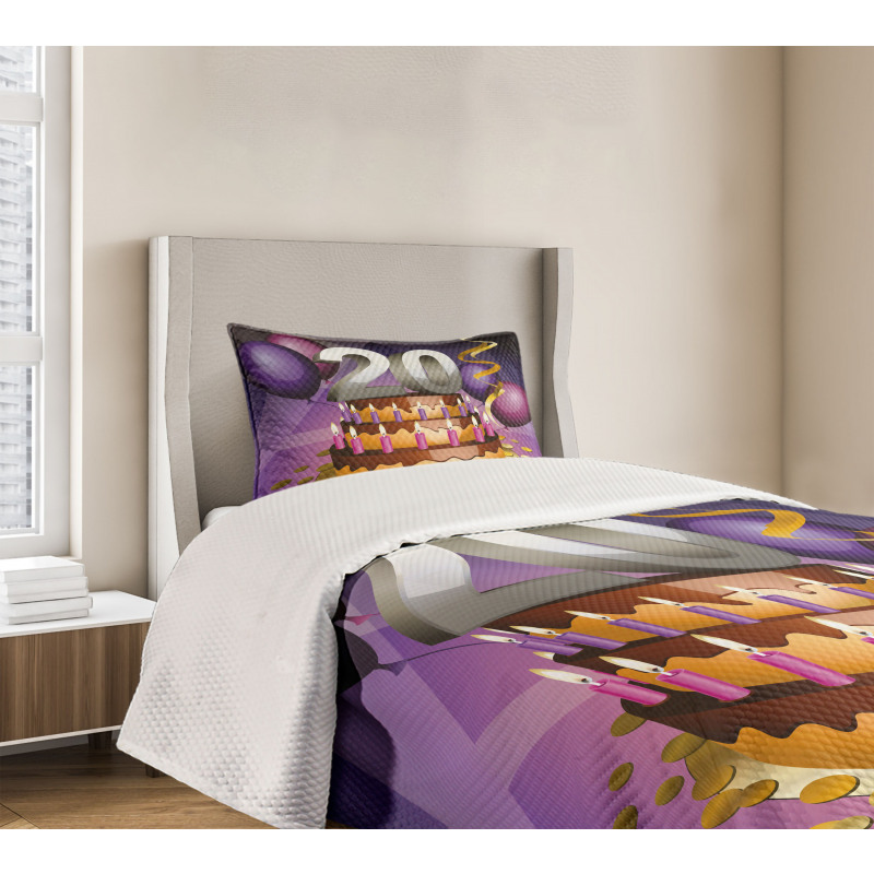 Chocolate Birthday Bedspread Set