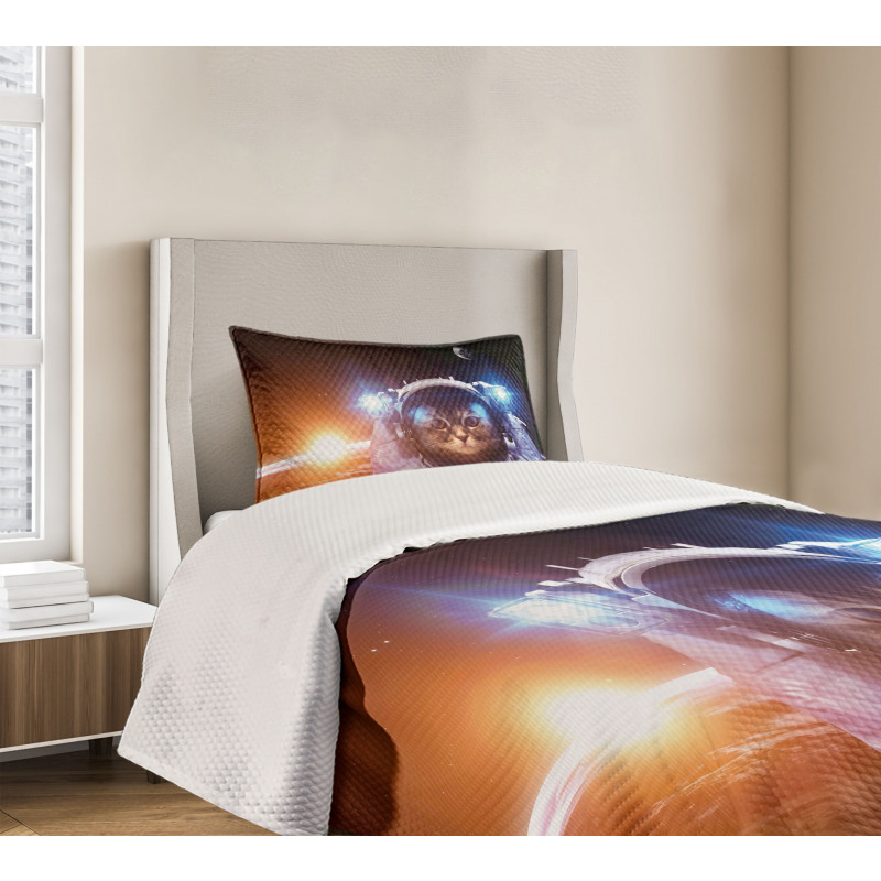 Sun Lunar Eclipse Bedspread Set