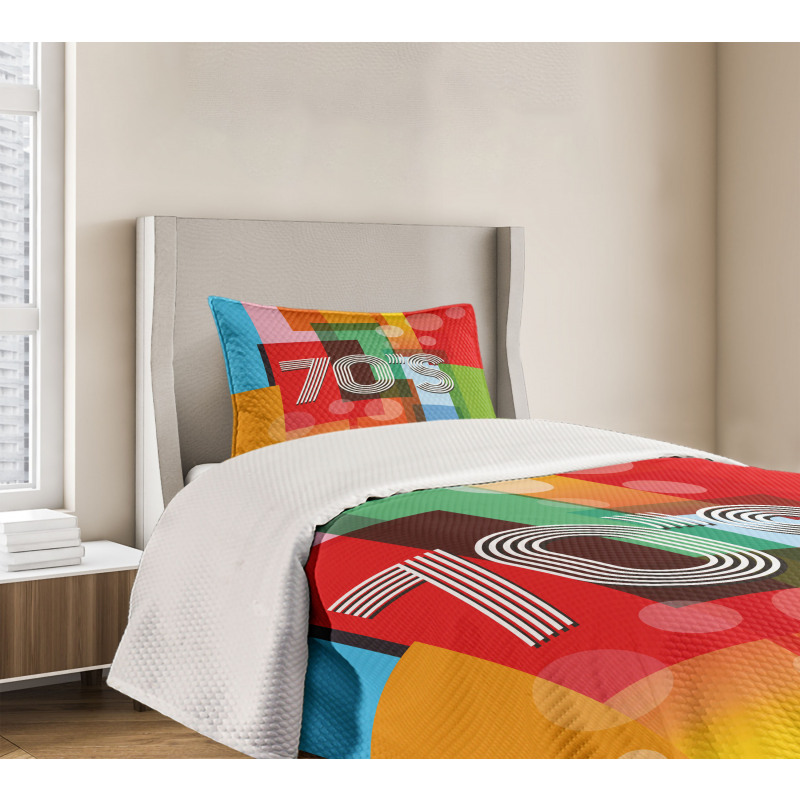 Retro Art Seventies Bedspread Set