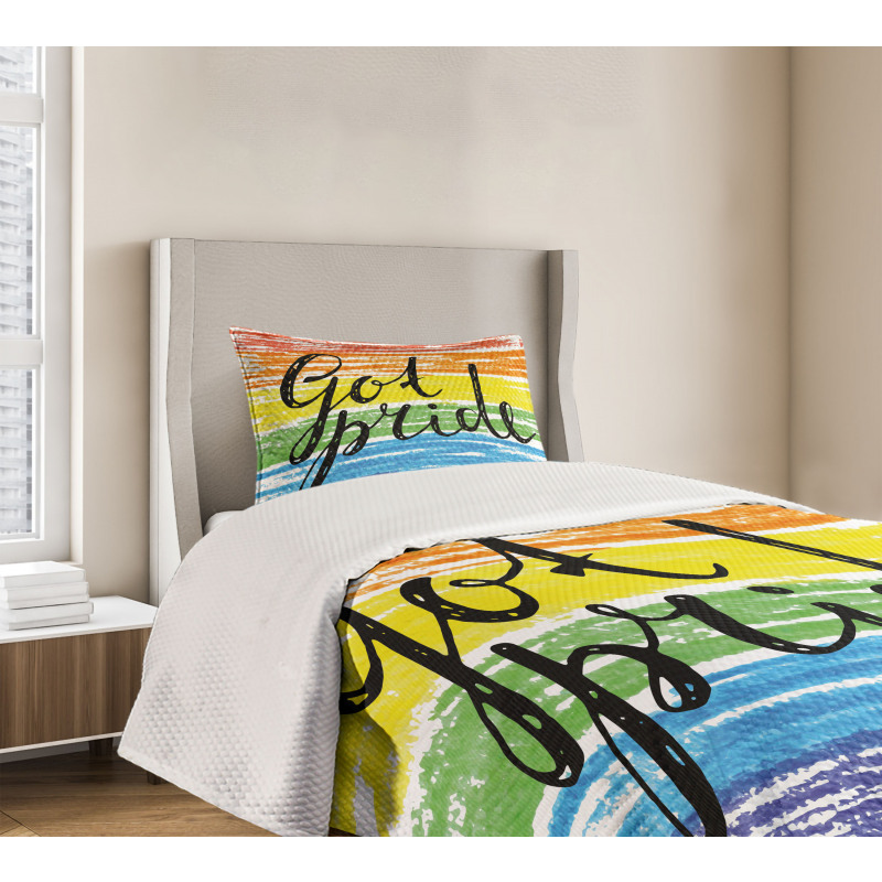 Got Pride Sketchy Art Bedspread Set