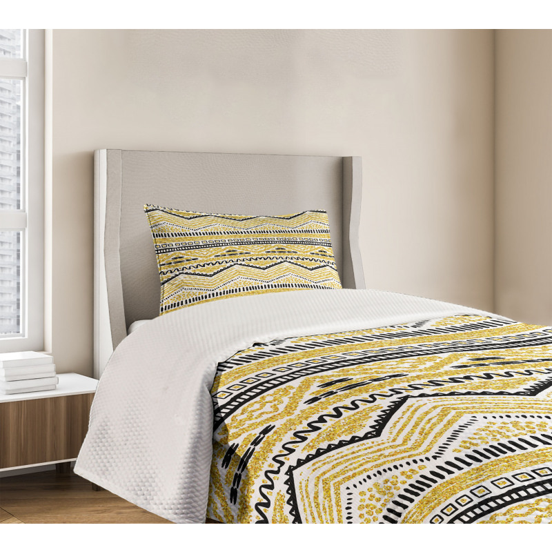 Zig Zag Lines Bedspread Set