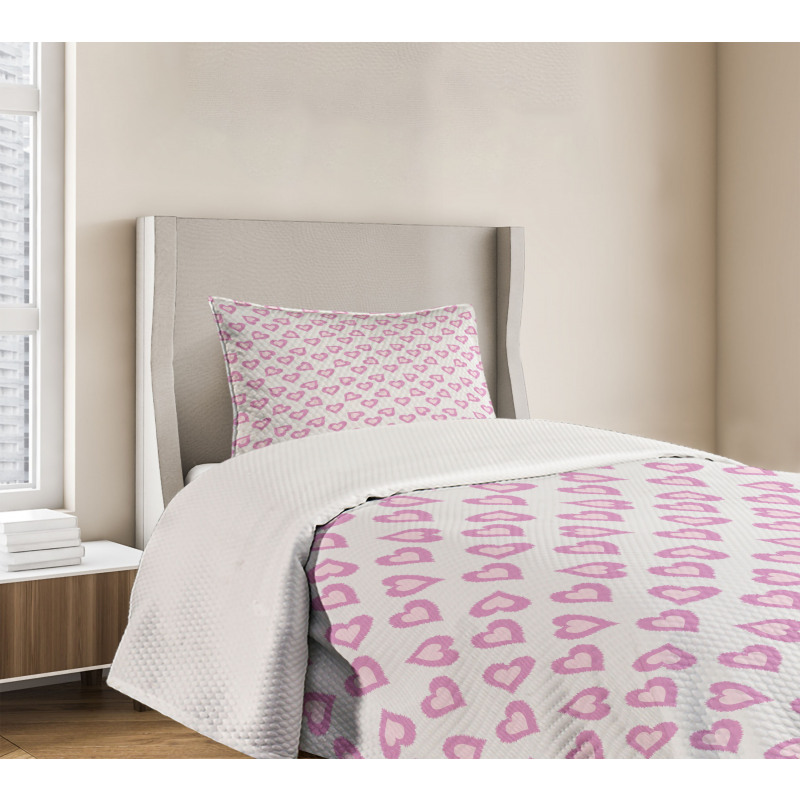 Love Inspired Hearts Bedspread Set