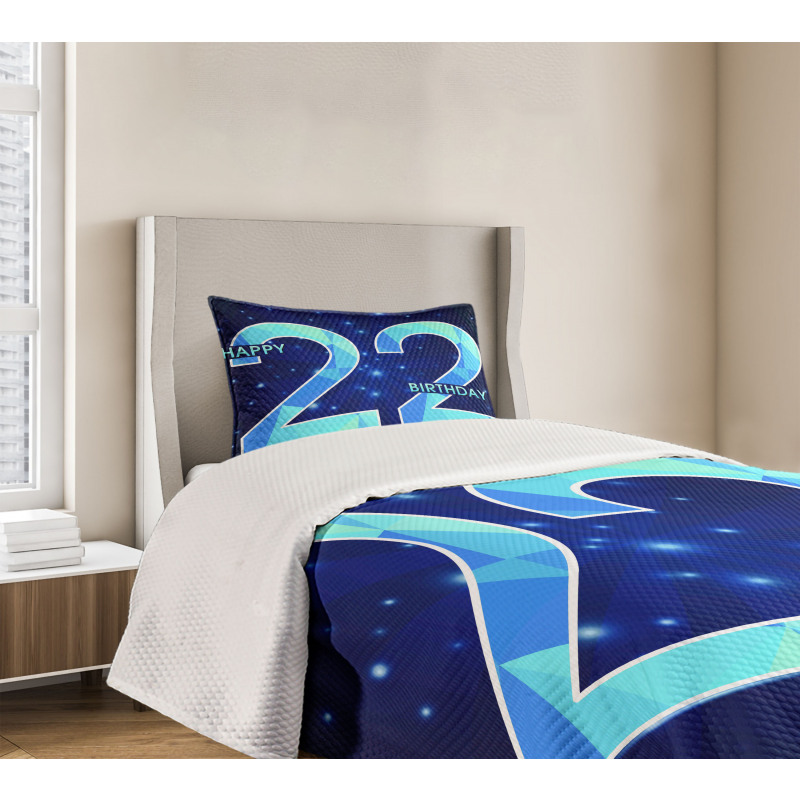 Happy Polygon Star Bedspread Set