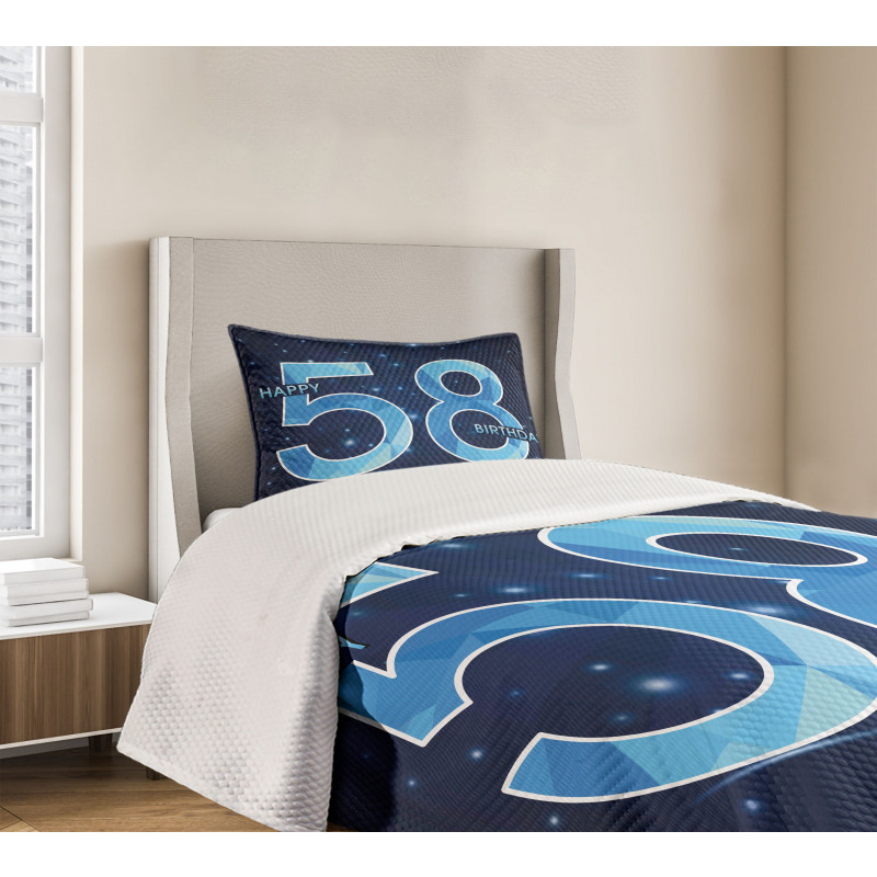 Number Night Sky Age Bedspread Set