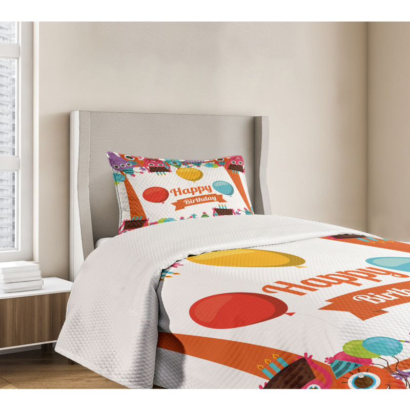 Birthday Party Bedspread Set