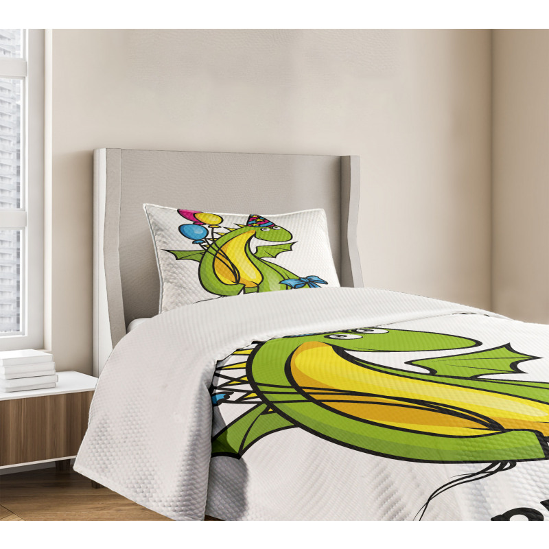 Birthday Dinosaur Bedspread Set