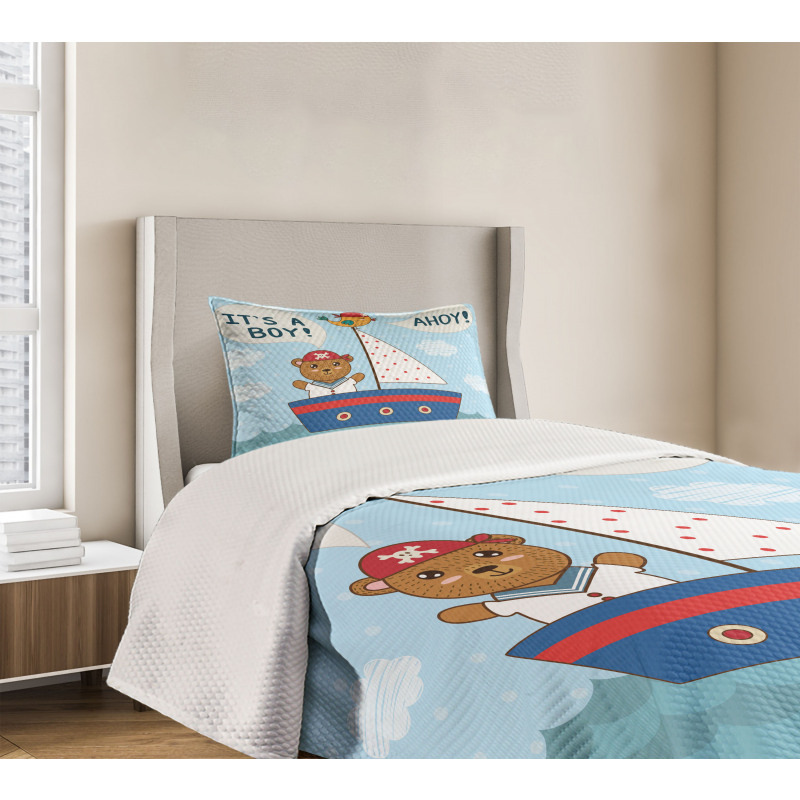 Baby Shower Bear Bedspread Set