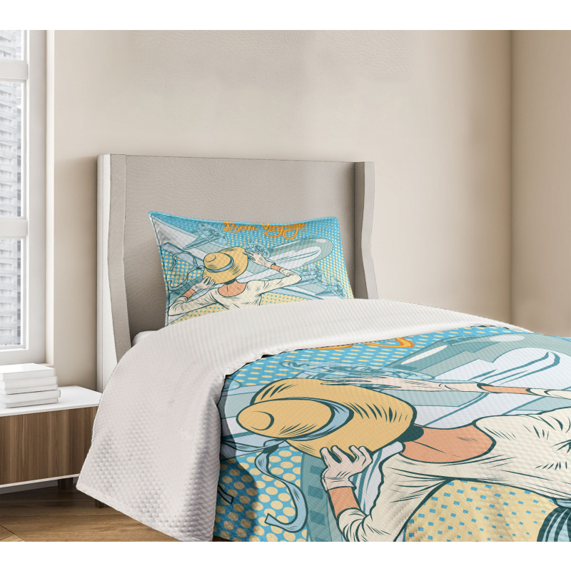 Aircraft Pop Art Bedspread Set