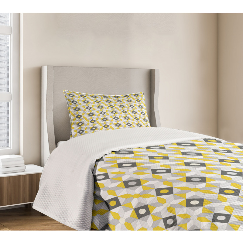 Squares Rounds Bedspread Set