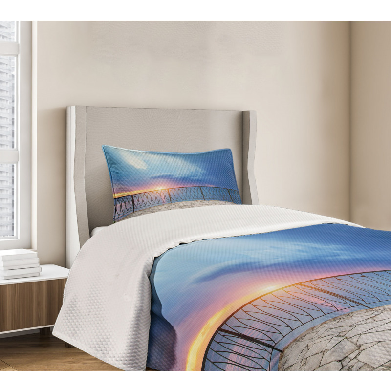 Balcony View Landscape Bedspread Set