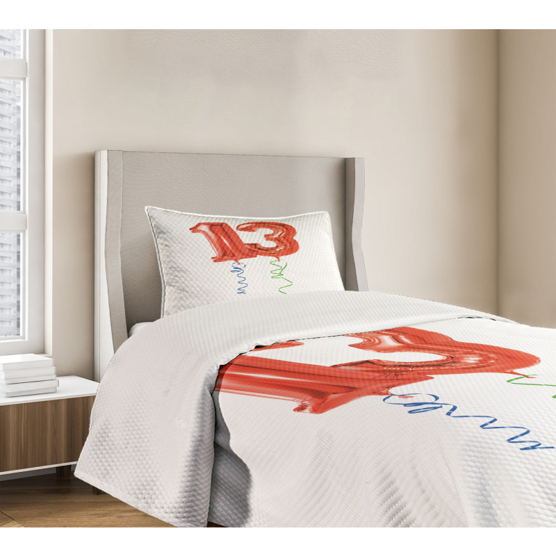 Red Balloons 13 Bedspread Set