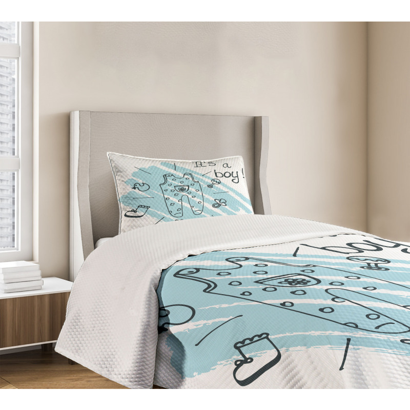 Its a Boy Paintbrush Bedspread Set