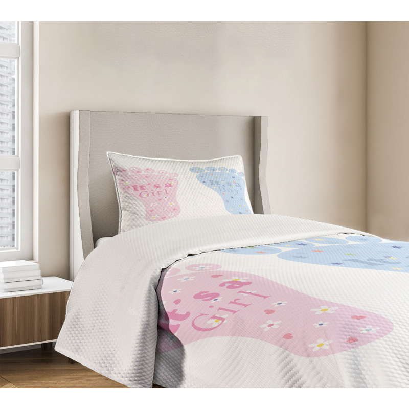 Footprints Blooms Bedspread Set