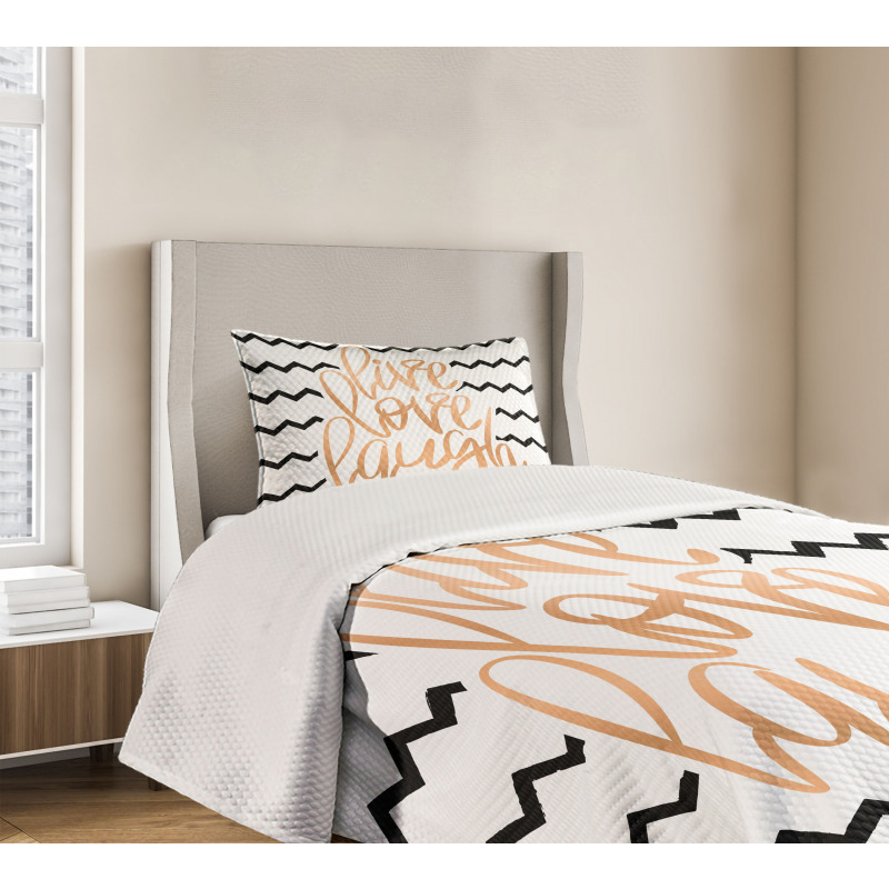 Chevron Art Bedspread Set