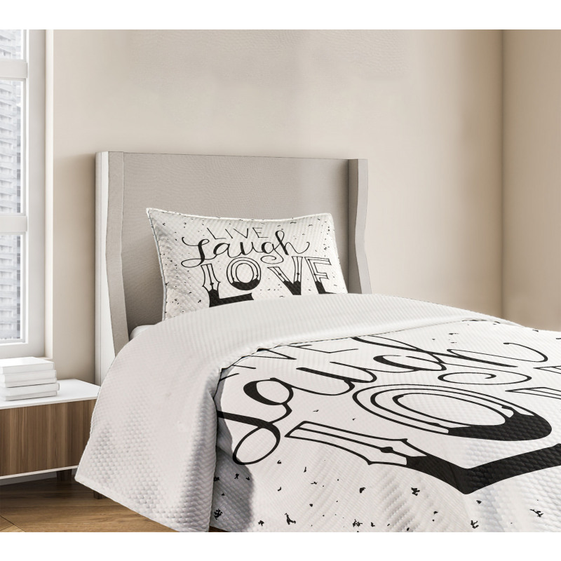 Words Hipster Bedspread Set