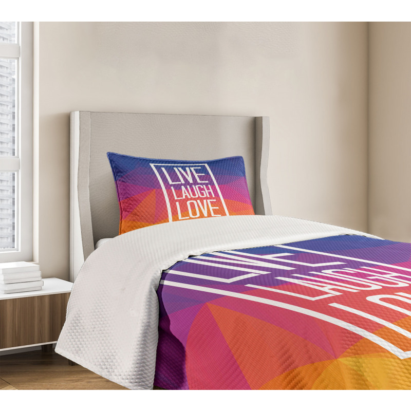 Famous Slogan Bedspread Set