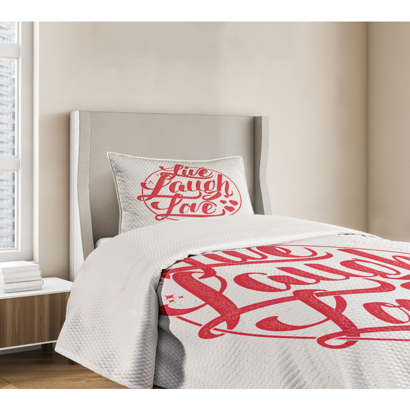 Retro Stamp Bedspread Set