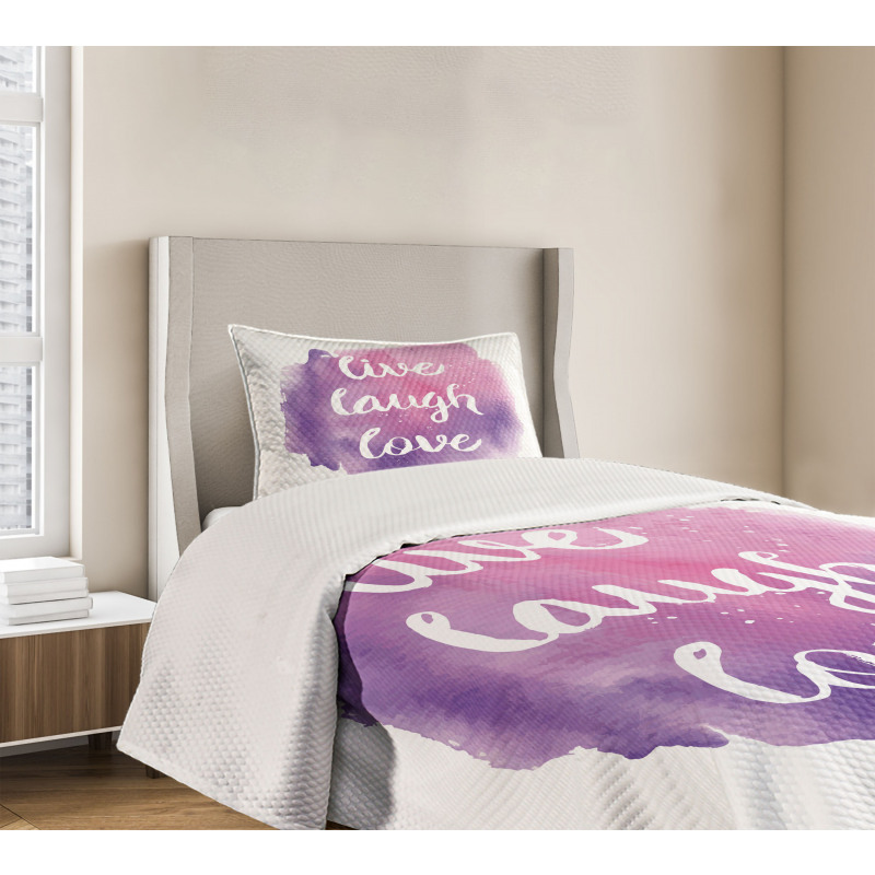 Wise Life Art Bedspread Set