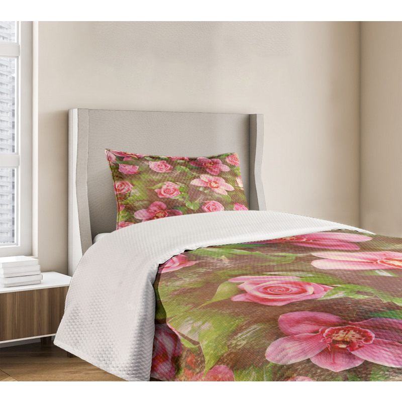 Retro Flora Romance Bedspread Set