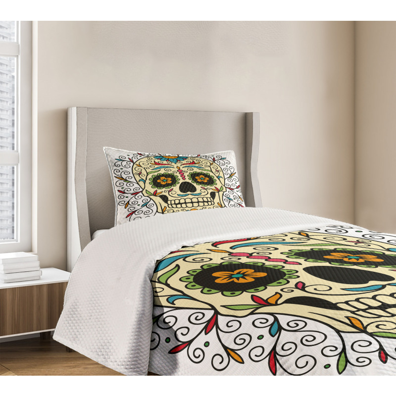 Calavera Featured Bedspread Set