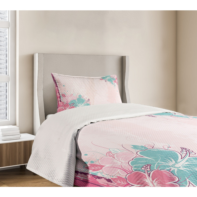 Bouquet of Hibiscus Art Bedspread Set