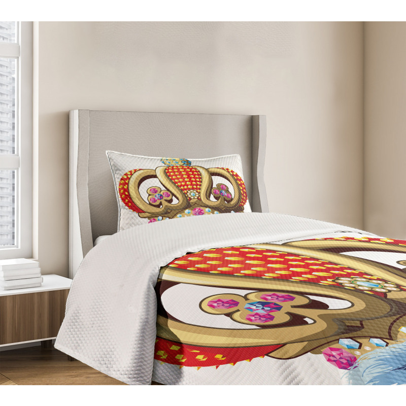 Royal Noble Family Crown Bedspread Set