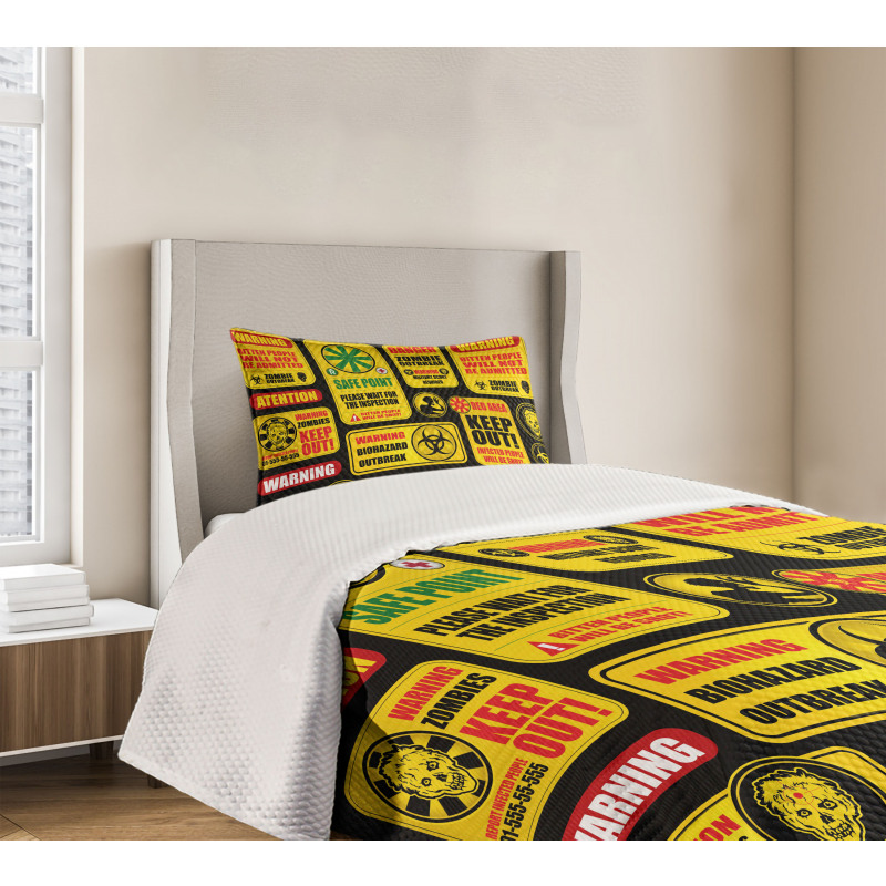 Apocalypse Signs Bedspread Set