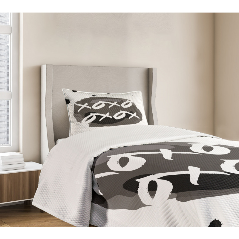 Formless Ink Drops Kiss Hug Bedspread Set