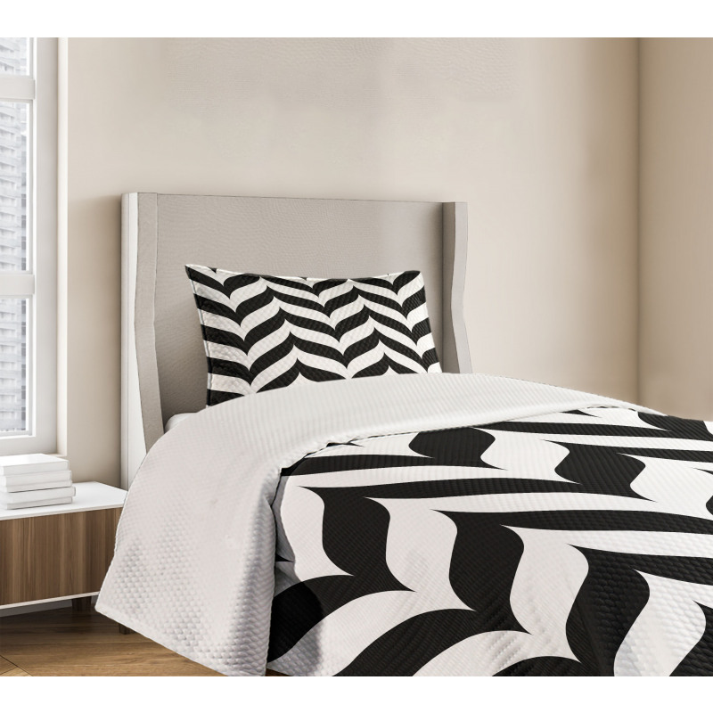 Chevron Retro Bedspread Set