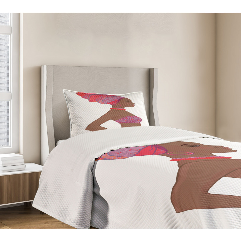 Zulu Woman Bandage Dress Bedspread Set