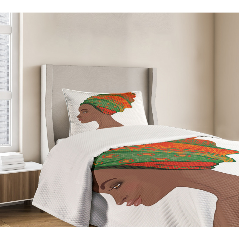 Young Afro Beauty Bedspread Set