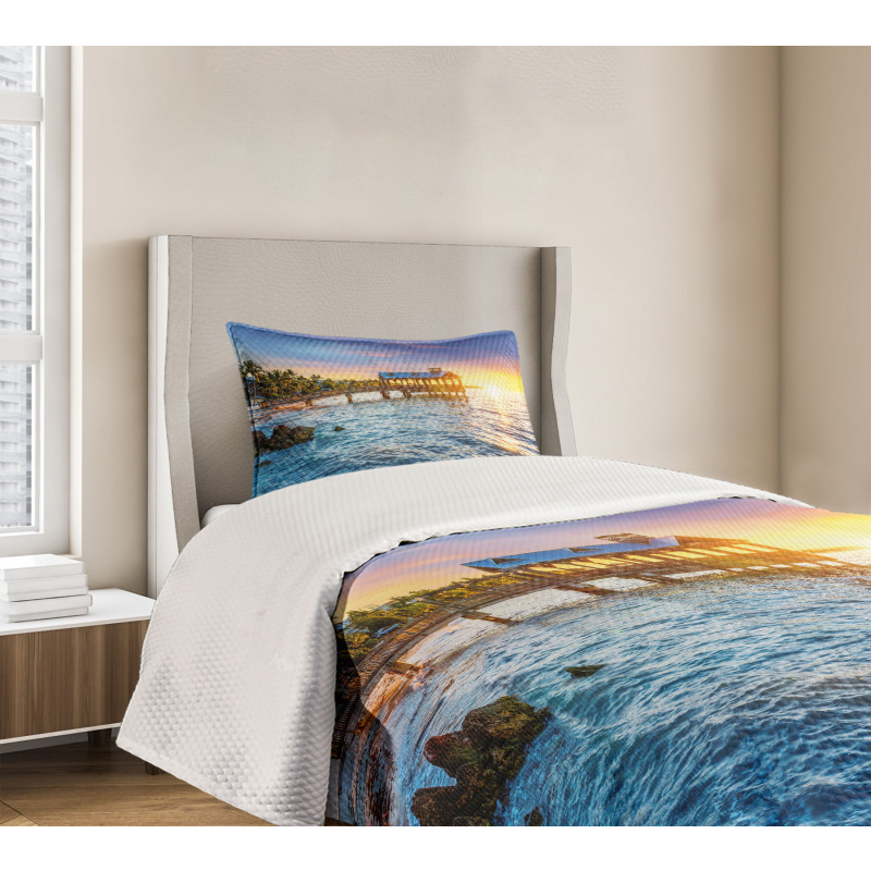 Florida Beach Bedspread Set