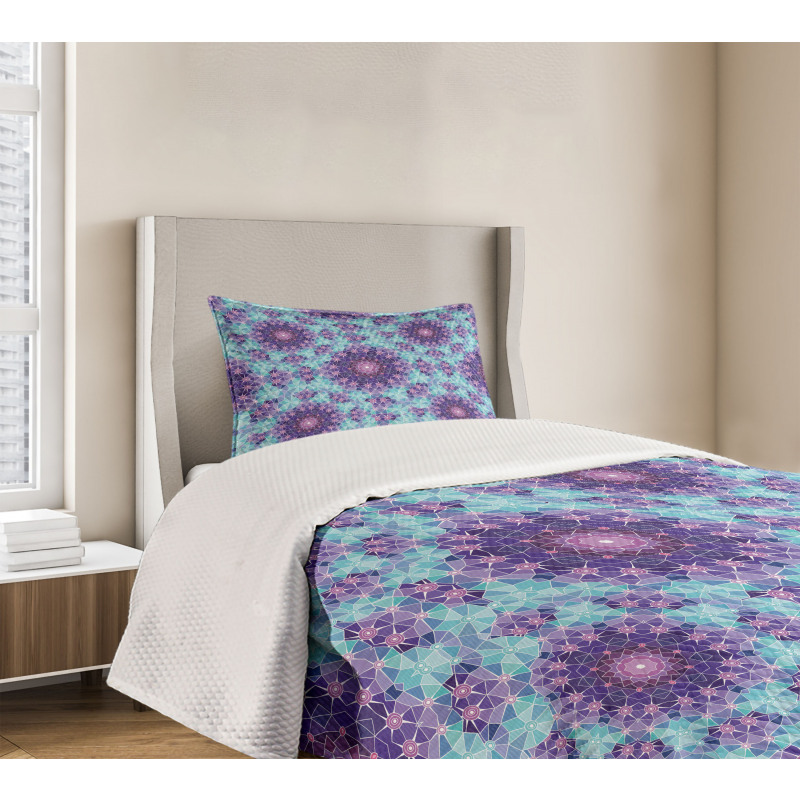 Mosaic Fractal Bedspread Set