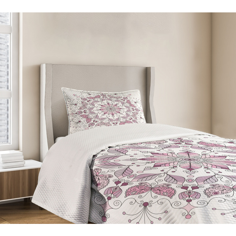 Pastel Lotus Bedspread Set