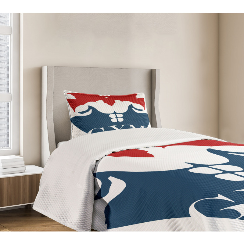 Strong Man with Biceps Bedspread Set