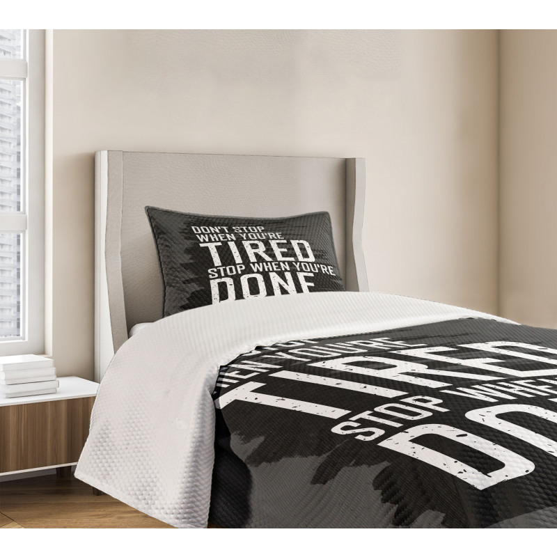 Dont Stop Keep Moving Bedspread Set