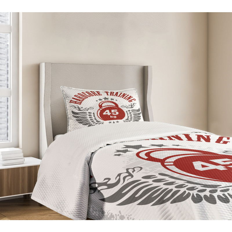 Vintage Gym Emblem Bedspread Set