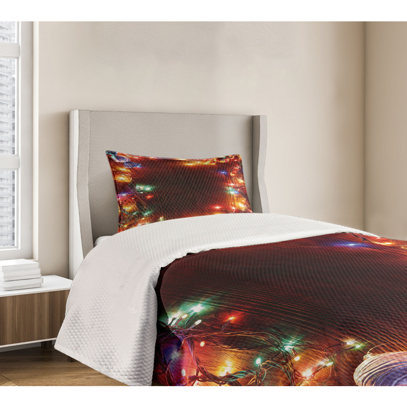 Hipster Grunge Tinsel Bedspread Set