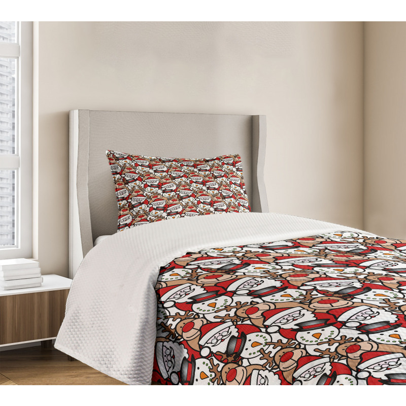 Snowman Reindeer Kids Bedspread Set