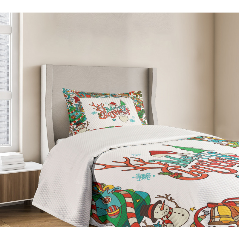 Santa Frame Bedspread Set