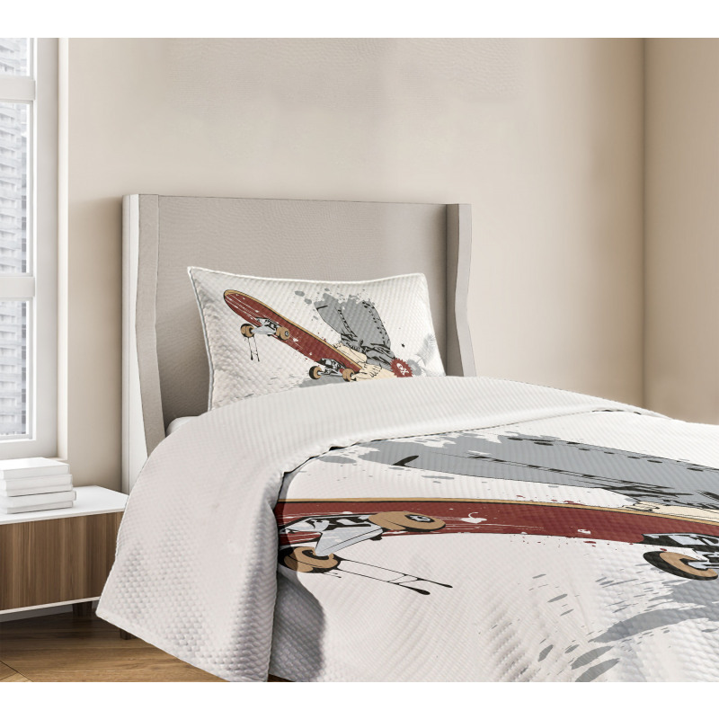 Skate and Sneakers Bedspread Set