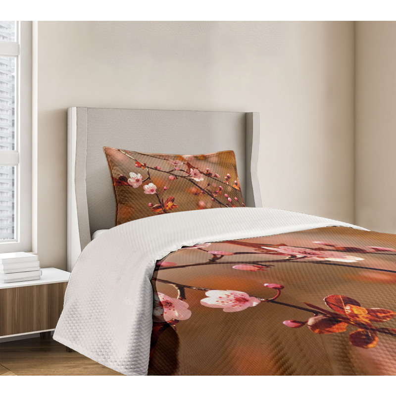 Sakura Flourishing Bedspread Set