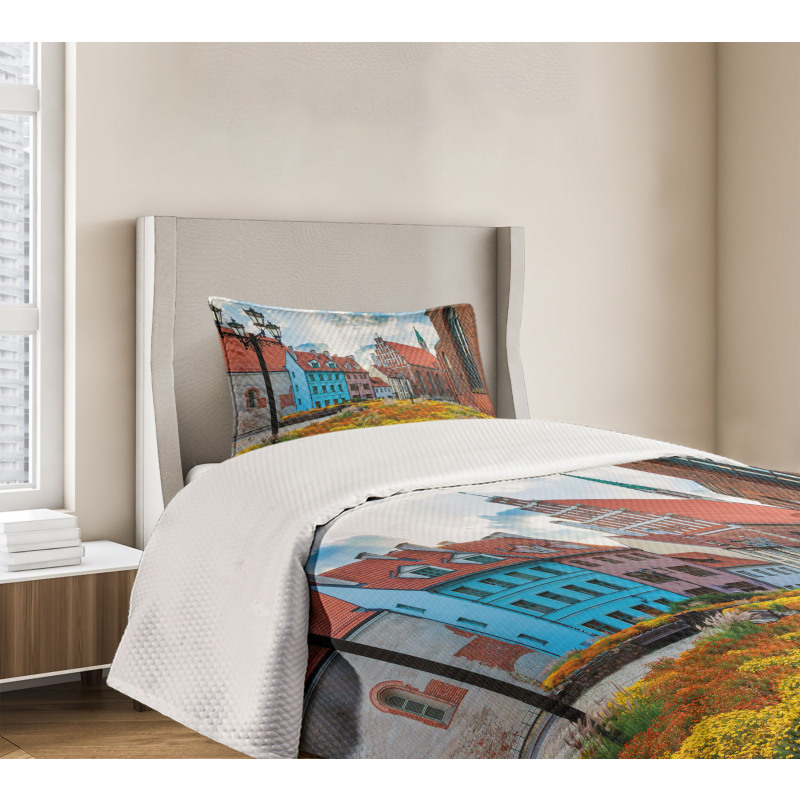 Old City Riga Latvia Bedspread Set