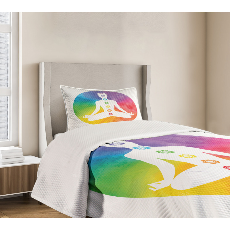 Chakra Lotus Bedspread Set